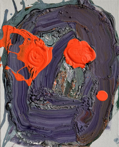 &raquo;Greeks&laquo;, acrylics on cotton, 01<span class="slash">/</span>2024, 30 x 24 cm