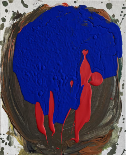 &raquo;Greeks&laquo;, acrylics on cotton, 01<span class="slash">/</span>2024, 30 x 24 cm