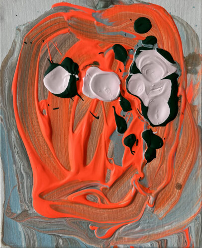 &raquo;Greeks&laquo;, acrylics on cotton, 01<span class="slash">/</span>2024, 30 x 24 cm