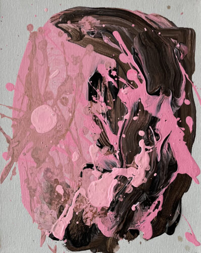 &raquo;Greeks&laquo;, acrylics on cotton, 01<span class="slash">/</span>2024, 30 x 24 cm