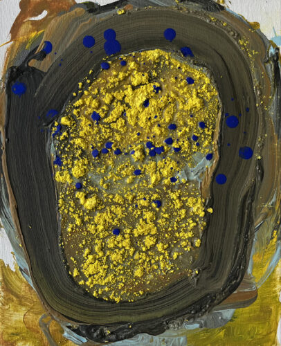 &raquo;Greeks&laquo;, acrylics on cotton, 01<span class="slash">/</span>2024, 30 x 24 cm